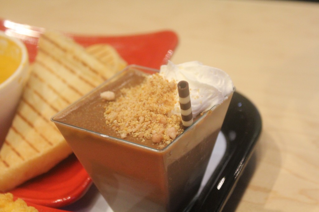 Chocolate Hazelnut Creme Brûlée with Cinnamon Almonds: