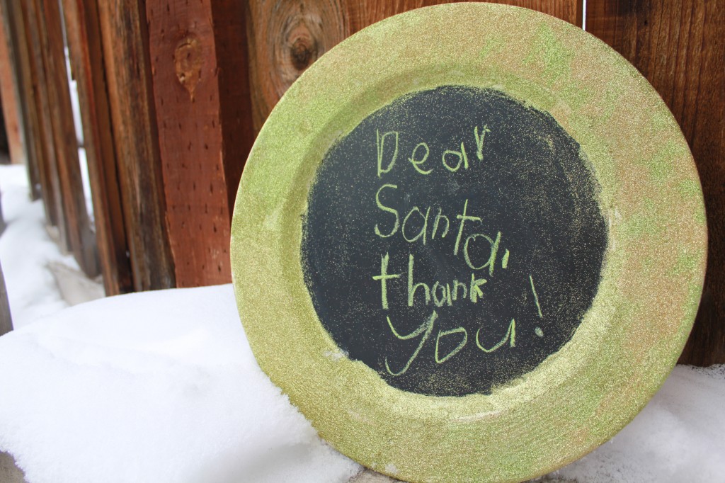 Santa Cookie Plate - Keep Moving Forward With Me